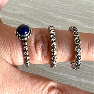 Authentic Pandora rings - Set of 3